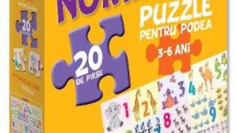 Pret Carte Numere: puzzle pentru podea 3-6 ani – 20 piese