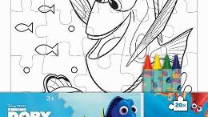 Download  Disney Finding Dory, Puzzle coloring set. Puzzle de colorat, In cautarea lui Dory PDF Online