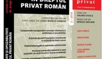 Cartea Revista romana de drept privat nr. 2/2018 (download, pret, reducere)