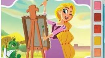 Cartea Sa pictam cu Rapunzel – Carte de colorat cu pensula si acuarele (download, pret, reducere)