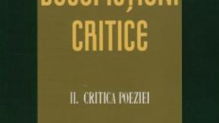 Cartea Docufictiuni critice vol.2: Critica poeziei – Petre Isachi (download, pret, reducere)