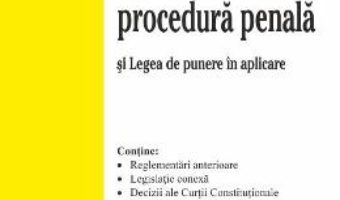 Cartea Codul de procedura penala ed.8 Act. 2.10.2018 (download, pret, reducere)