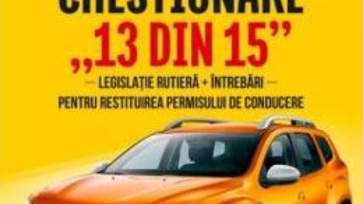 Cartea Chestionare 13 din 15 – Marius Stanculescu (download, pret, reducere)