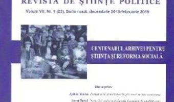 Cartea Polis Vol.7 Nr.1 (23).Serie noua. Decembrie 2018 – Februarie 2019. Revista de stiinte politice (download, pret, reducere)