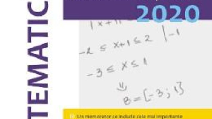 Cartea Evaluarea Nationala 2020. Matematica – Clasa 8 – Gheorghe Iurea, Dorel Luchian (download, pret, reducere)