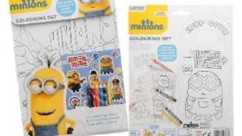 Download  Minions, Colouring set. Set de colorat PDF Online