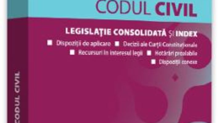 Cartea Codul civil septembrie 2019 – Dan Lupascu (download, pret, reducere)