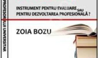 Carte Portofoliul profesorului universitar – Zoia Bozu PDF Online