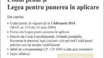 Cartea Codul penal si Legea pentru punerea in aplicare Act. 7.10.2019 (download, pret, reducere)