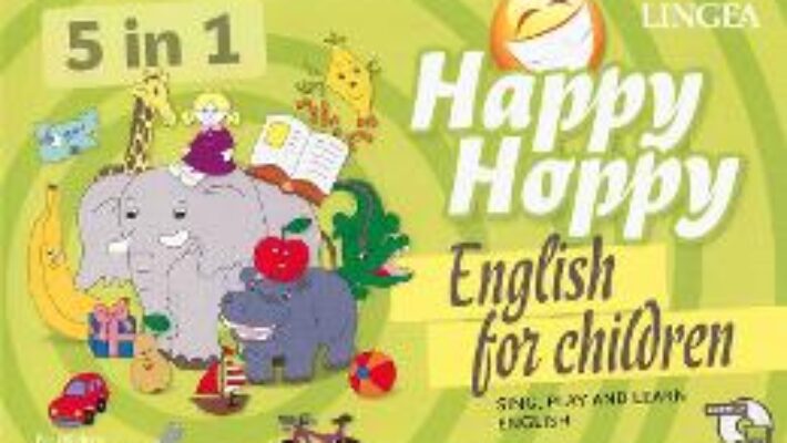 Cartea Happy Hoppy, English for children 5 in 1: Sing, play and learn english PDF Online