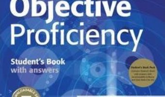 Cartea Objective Proficiency Student’s Book Pack (Student’s Book with Answers with Downloadable Software and Class Audio CDs (2)) – Annette Cape, Wendy Sharp (download, pret, reducere)