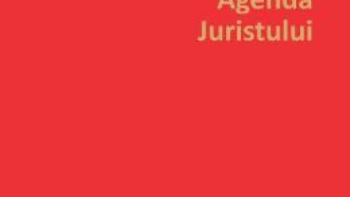 Cartea Agenda juristului 2018 (download, pret, reducere)