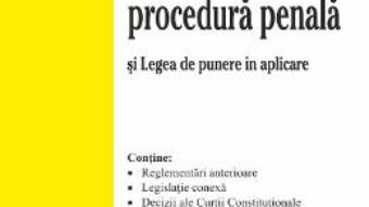 Cartea Codul de procedura penala act. 7 noiembrie 2017 (download, pret, reducere)