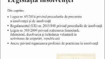 Cartea Legislatia insolventei act. 20.11.2017 (download, pret, reducere)