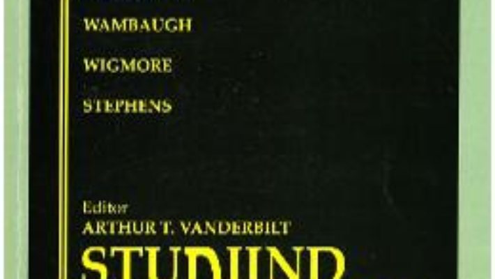 Cartea Studiind dreptul – Arthur T. Vanderbilt (download, pret, reducere)