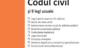 Cartea Codul civil si 9 legi uzuale Ed.2018 (download, pret, reducere)