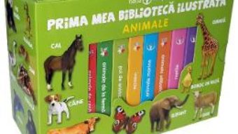 Cartea Prima mea biblioteca ilustrata: Animale. Bebe invata (Cutie cu 8 carticele) (download, pret, reducere)