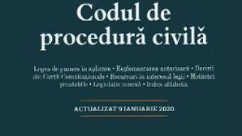 Cartea Codul civil. Codul de procedura civila. Act. 9 ianuarie 2020 (download, pret, reducere)