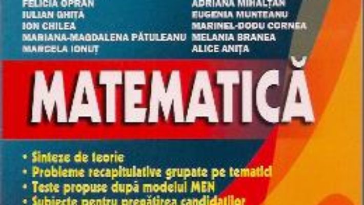 Cartea Bac Matematica M1 – Catalin-Petru Nicolescu (download, pret, reducere)