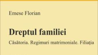 Cartea Dreptul familiei – Emese Florian (download, pret, reducere)